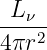  Lν
---2-
4πr