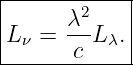 |------------|
|      λ2    |
|Lν =  --L λ.|
-------c-----
