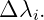Δ λi.
