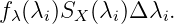 fλ(λi)SX (λi)Δλi.
