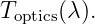 Toptics(λ ).

