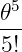  5
𝜃--
5!