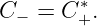 C− =  C+∗.
