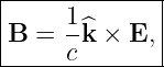 |-------------|
B  = 1-^k × E, |
-----c---------
