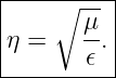 |---∘-----|
|      μ  |
η =    -. |
-------𝜖---
