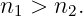 n1 > n2.
