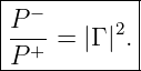|-----------|
P −         |
----=  |Γ |2. |
P-+----------
