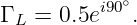 Γ L = 0.5ei90∘.
