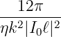    12π
---2----2
ηk  |I0ℓ|