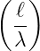 (   )
  ℓ-
  λ