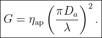|--------(-----)---|
|          πDa   2 |
|G = ηap   -λ---  .|
--------------------
