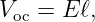Voc = E ℓ,
