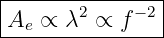 |------2-----−2|
Ae--∝-λ--∝-f----
