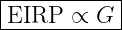 |----------|
EIRP---∝-G--
