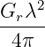 Gr-λ2
 4π