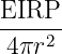 EIRP
----2-
 4πr