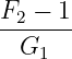 F2-−-1-
  G1