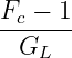 F − 1
--c----
GL