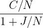 -C-∕N----
1 + J ∕N