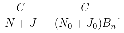 |-----------------------|
|  C           C        |
-------=  ------------. |
N--+-J----(N0-+-J0-)Bn----
