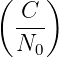 (    )
   C
  ---
  N0