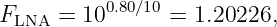 FLNA  = 100.80∕10 = 1.20226,
