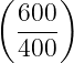 ( 600)
  ----
  400