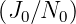 (J0∕N0 )
