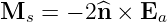 Ms  = − 2^n × Ea
