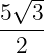  √ --
5--3-
  2