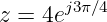        j3π∕4
z = 4e
