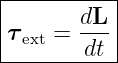 |----------|
|τext = dL-|
--------dt--
