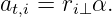at,i = ri⊥α.
