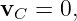vC =  0,
