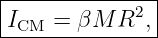 |--------------|
|ICM = βM  R2, |
----------------
