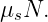 μsN.
