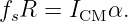 fsR  = ICM α.
