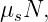μ N,
  s
