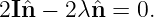 2Iˆn − 2 λˆn = 0.
