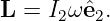 L =  I2ωˆe2.
