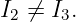 I ⁄=  I .
 2    3
