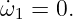 ω˙ = 0.
 1

