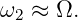 ω2 ≈ Ω.
