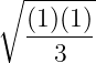 ∘ -------
  (1)(1)
  ------
     3