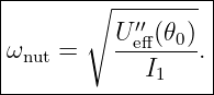 |------------------|
|       ∘ --′′---- |
|ω   =    U-eff(𝜃0).|
| nut        I1    |
-------------------
