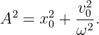            v20
A2 = x20 + --2.
          ω
