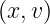 (x,v)
