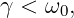 γ < ω0,
