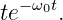 te− ω0t.
