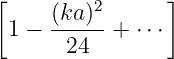 [                ]
     (ka-)2
 1 −   24  + ⋅⋅ ⋅